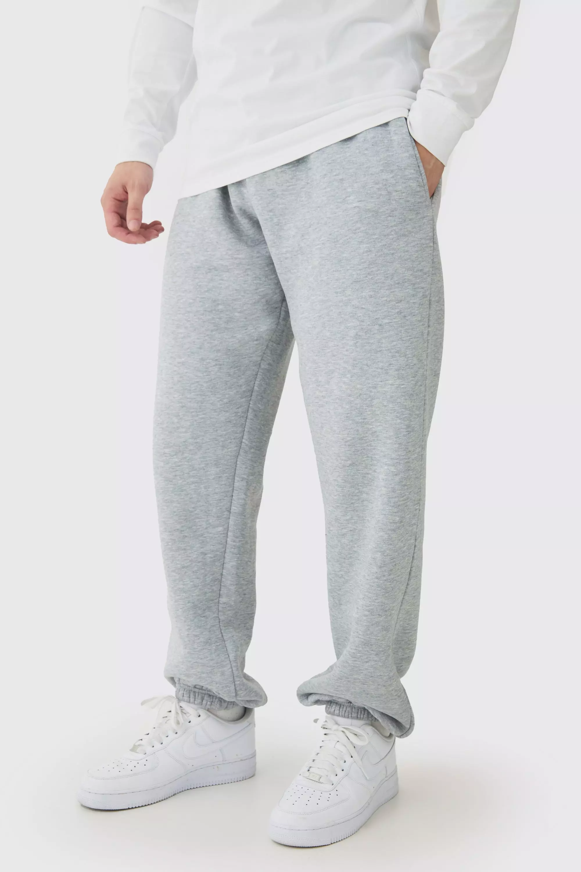 Oversize grey joggers sale